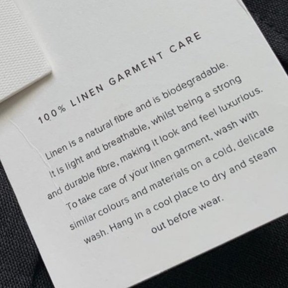 DISSH Bodie Black Linen Button-Down Short Sleeve Shirt Dress 2 - Picture 8 of 12